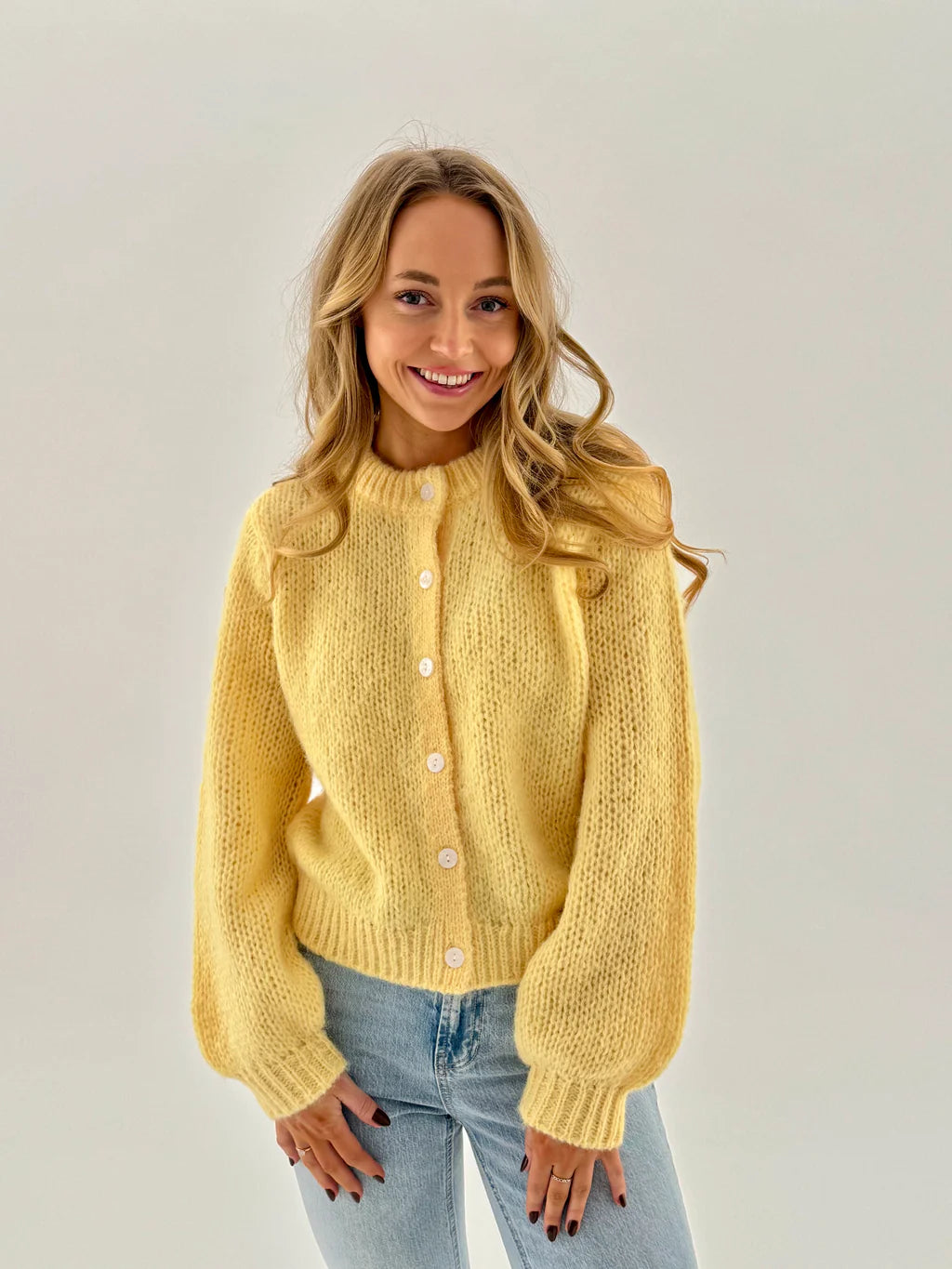 VMWILO Knit Cardigan - Pale Banana
